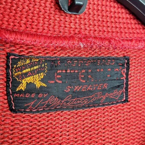 Vintage 50s San Diego Aztecs Lettermans Cardigan Sweater - Picture 7 of 10